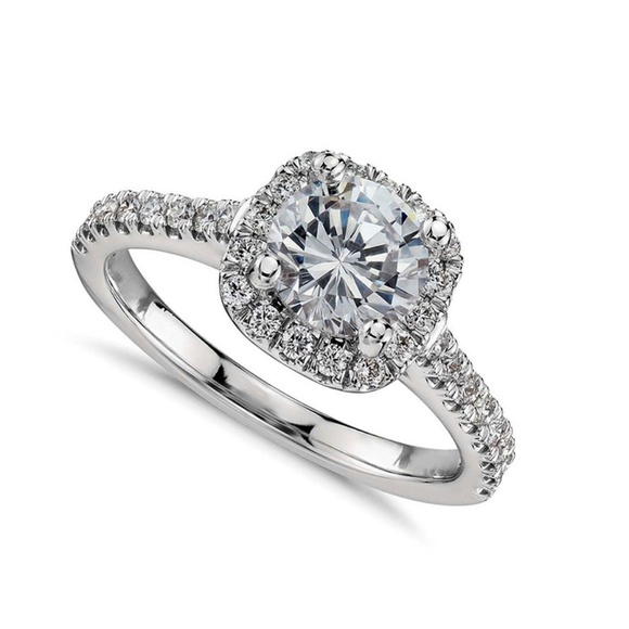 **WINSLEY* Silver x Zircon Fashion Ring Size 8 - Picture 6 of 6